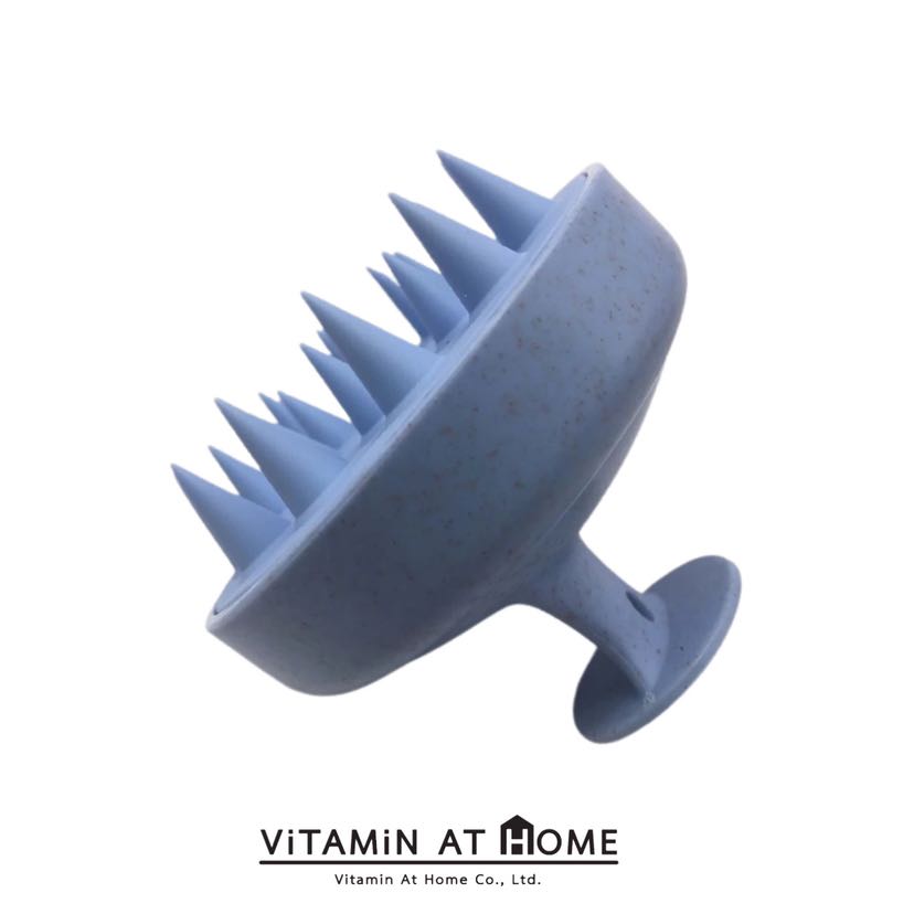 แปรงนวดหนังศีรษะ Scalp massager (สีฟ้า)